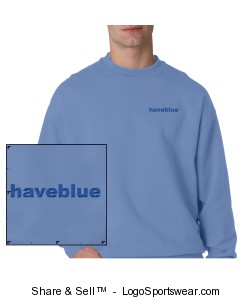 Light blue sweat with blue logo Design Zoom